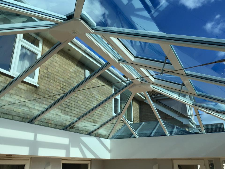 self cleaning roof glass.